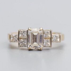 9K Gold CZ Cluster Ring