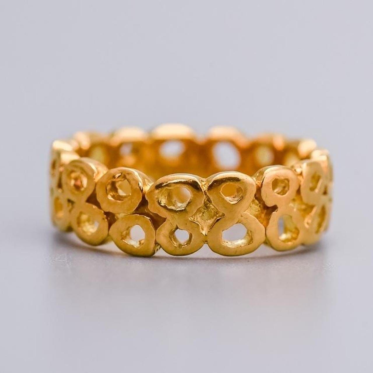 18K Gold Bubble Ring