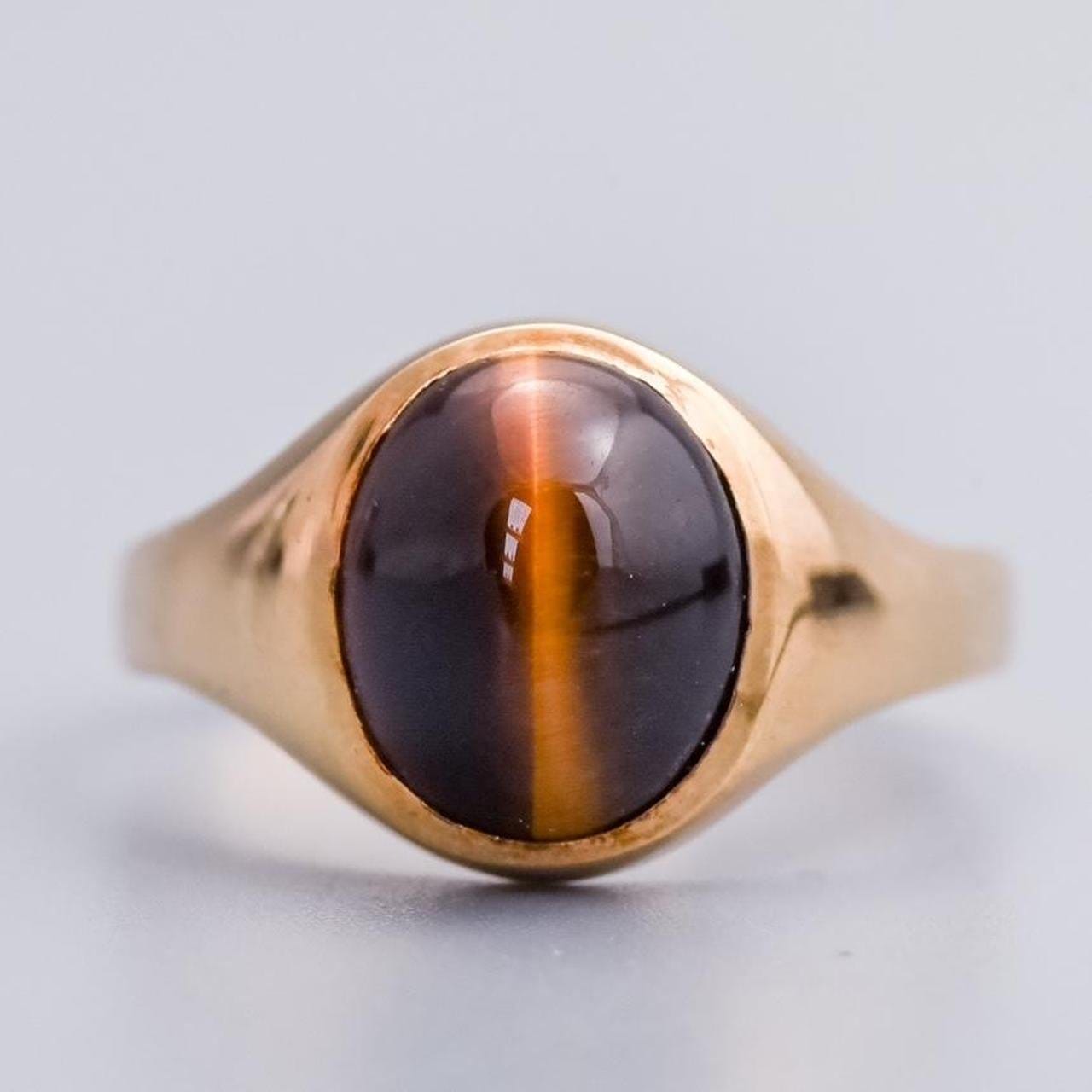9K Gold Tiger’s Eye Ring