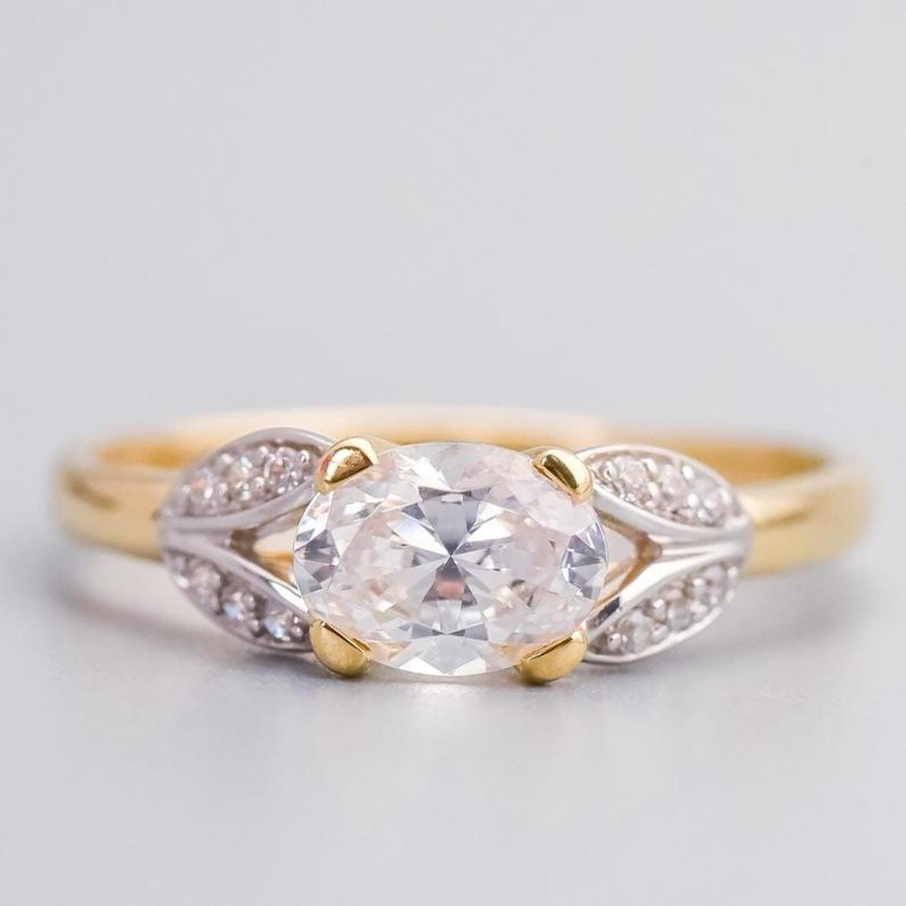 14K Gold CZ Ring