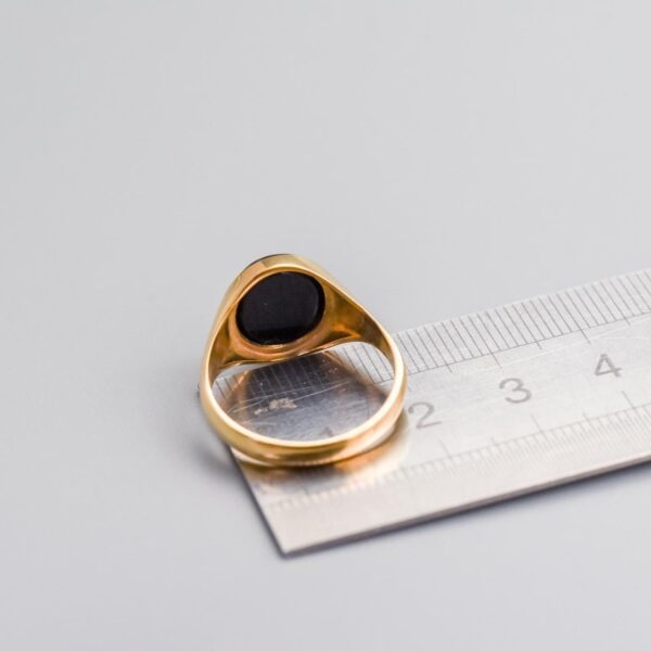 9K Gold Onyx Signet Ring