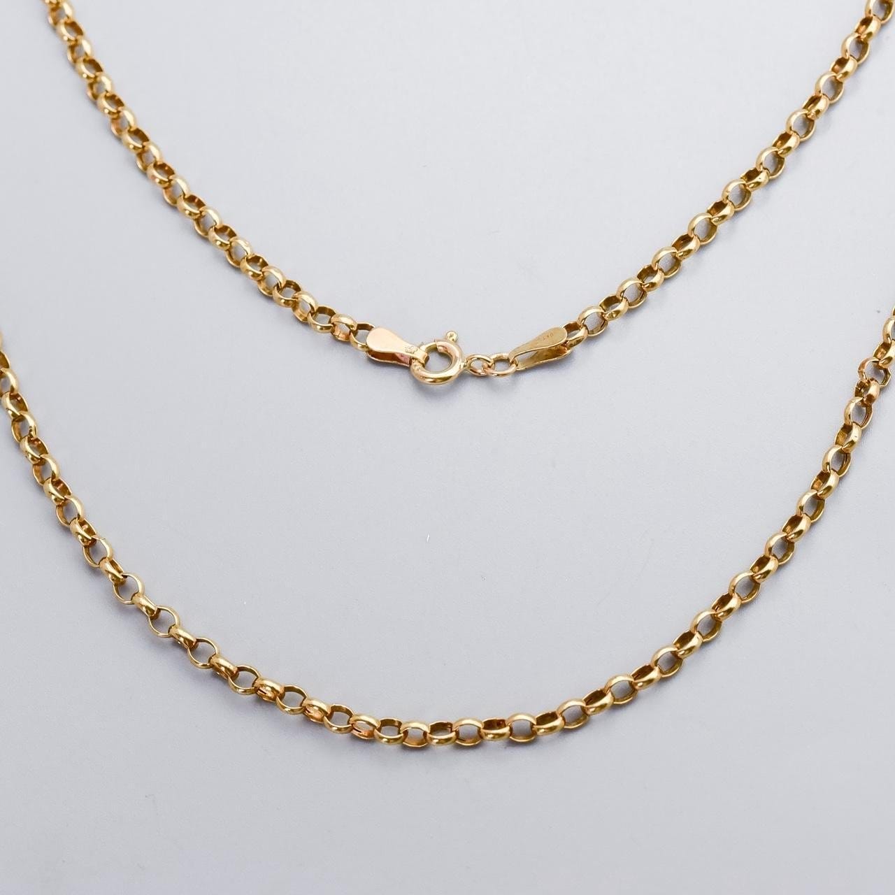 9K Gold Belcher Chain Necklace