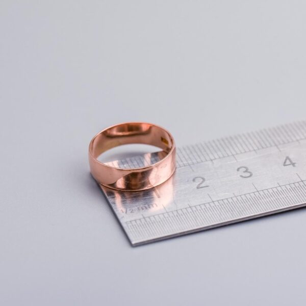 9K Rose Gold Antique Band
