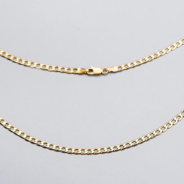 9K Gold Curb Chain Necklace