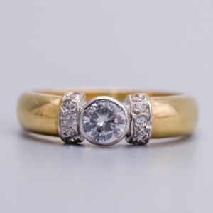 9K Gold CZ Ring