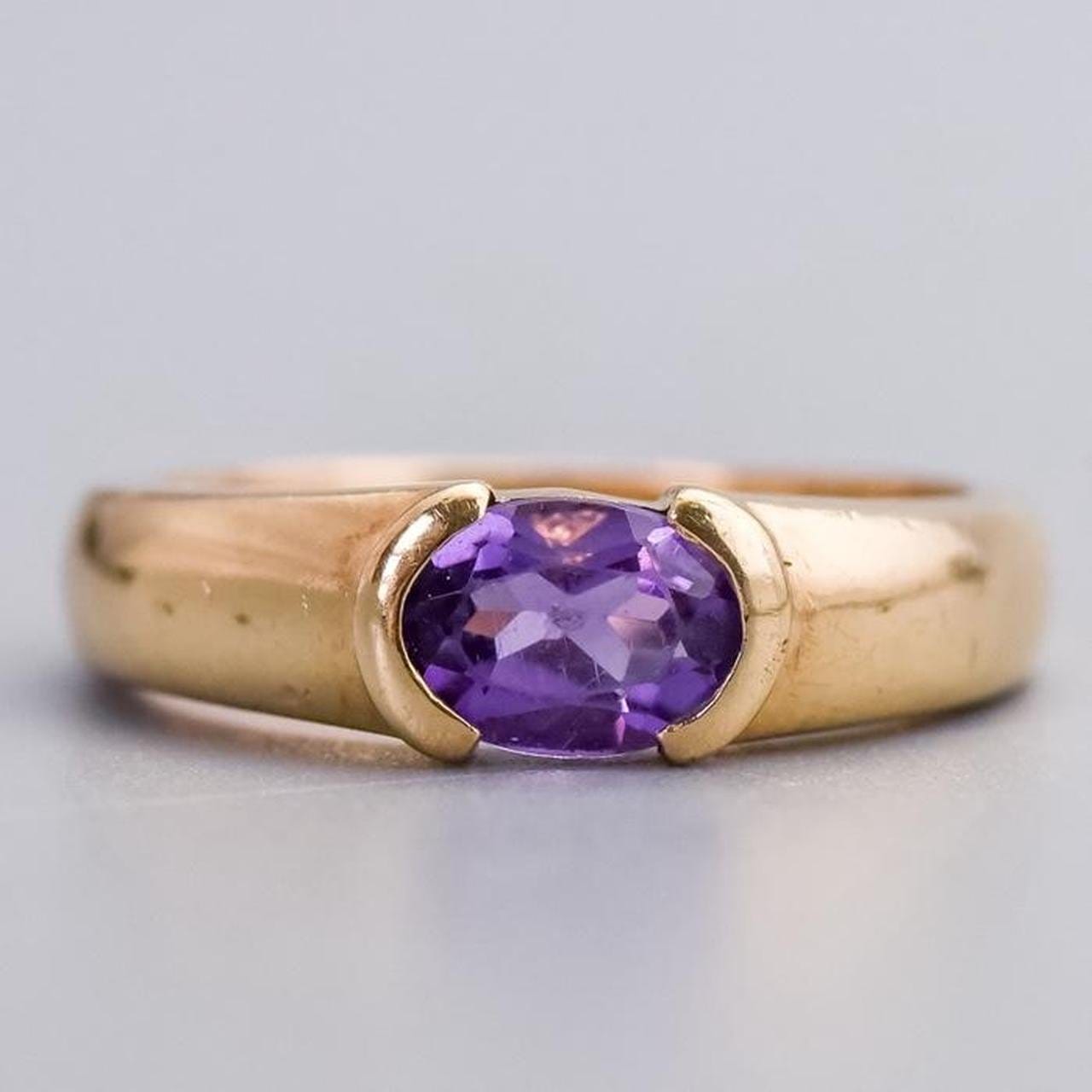 10K Gold Amethyst Ring