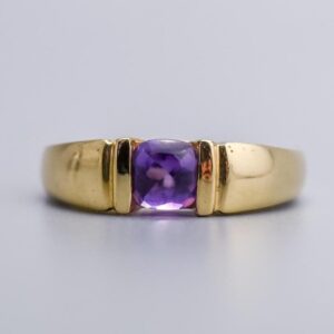 9K Gold Amethyst Ring