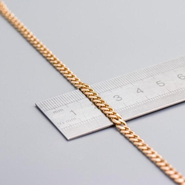 9K Gold Curb Chain Necklace