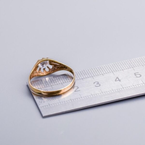 9K Gold CZ Ring