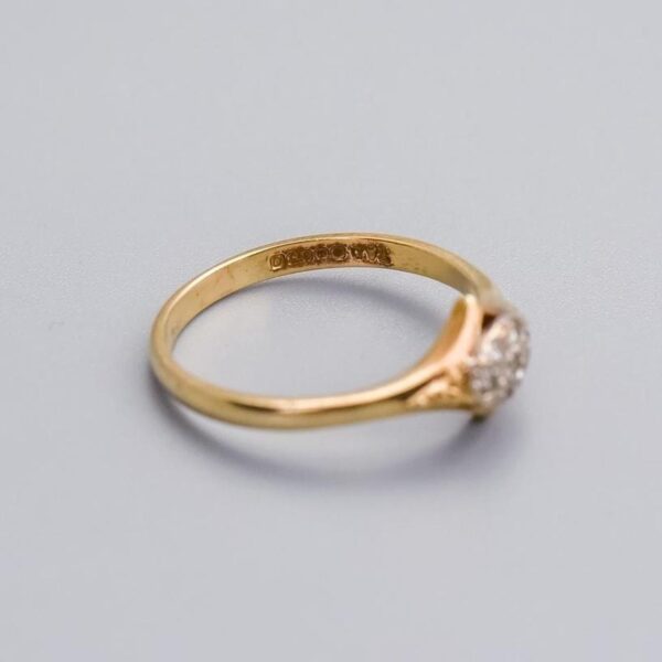 9K Gold Diamond Cluster Ring