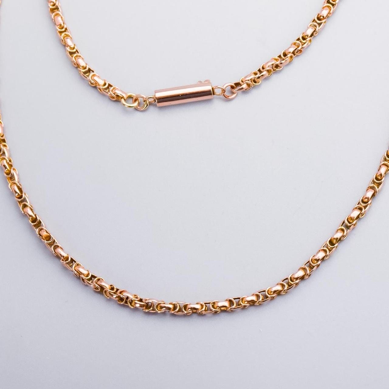 9K Rose Gold Antique Belcher Style Chain